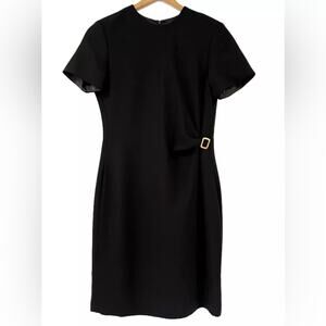 Vintage Coldwater Creek Black Sheath Dress Petite 10 Petite